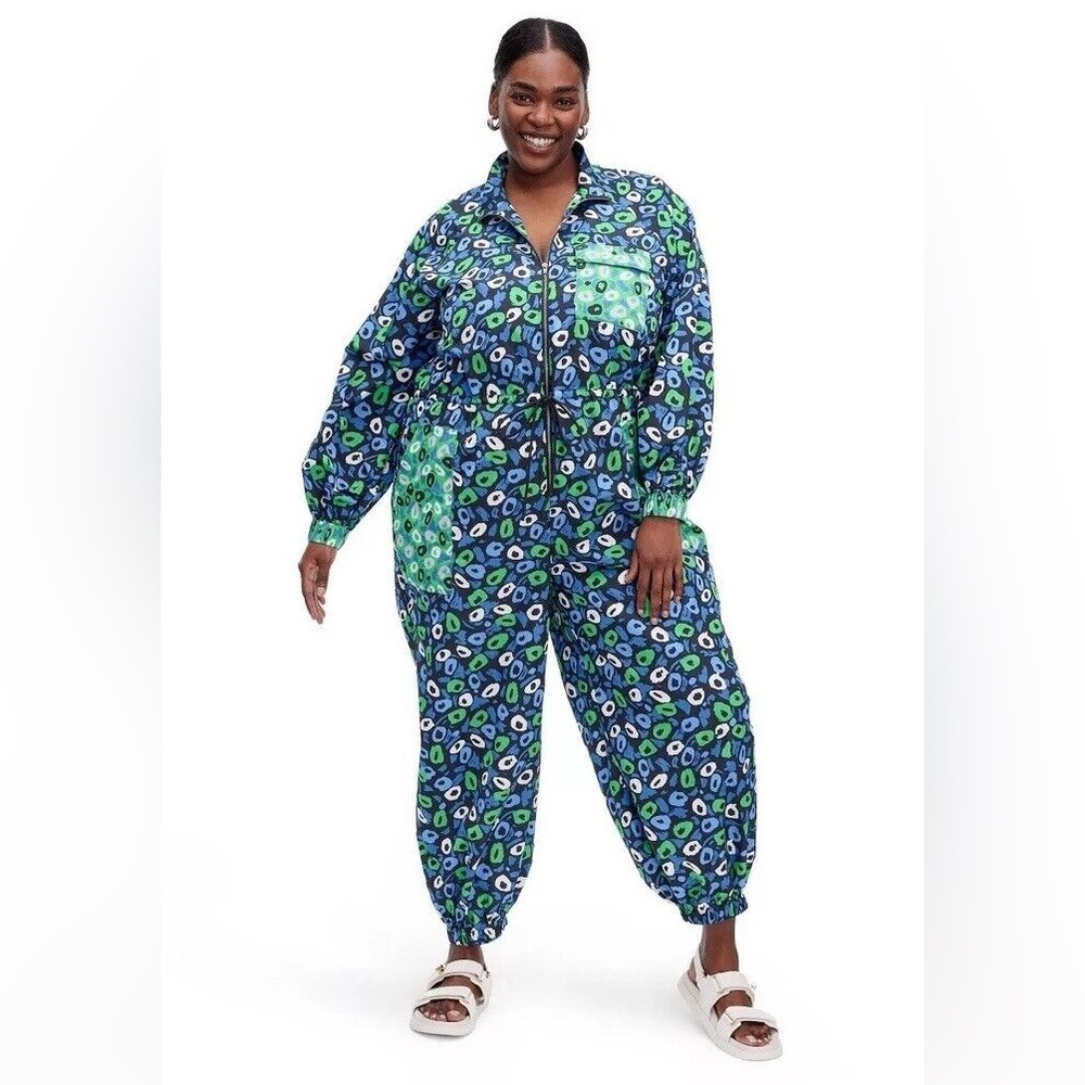 Jazz Dot Sports Jumpsuit Collab Diane Von Furstenberg Target Women's Size 1X